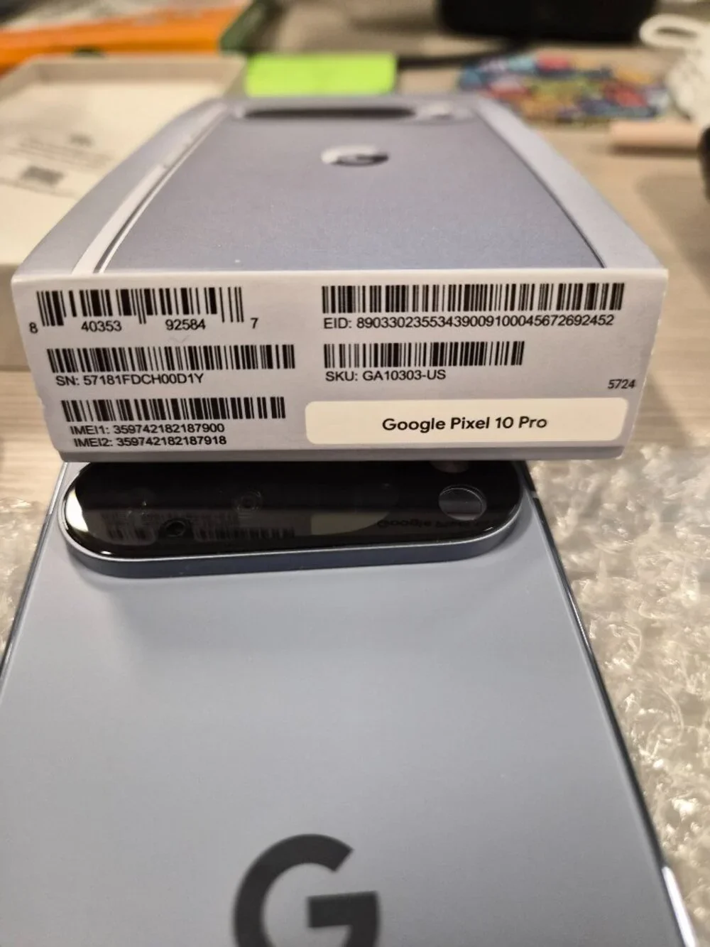 Almost New 128gb Google Pixel 10 Pro 6.3